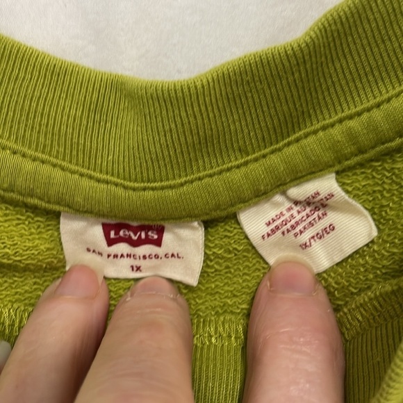 LEVI’S | Split Pea | Vintage | Crew |Lightweight | Sweatshirt | Size 1X - Picture 7 of 15